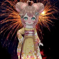 artist:irina_kumai artist:usanekomemory asset fireworks flat_chest new_years official_model yukata // 1080x1080 // 800KB