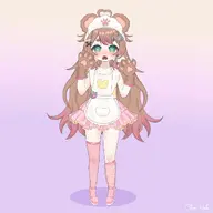 apron artist:cherihebi blush chocolate fan_commission flat_chest gloves // 1200x1200 // 90KB