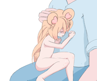 character:pawnii_chan completely_nude crying headpat tail // 1200x1000 // 297KB
