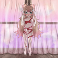 blush fan_commission feet flat_chest fullbody naked_ribbon nude pregnant ribbon steam // 1200x1200 // 2.5MB