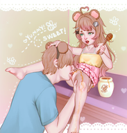 artist:mashigirls character:pawnii_chan cunnilingus fan_commission honey // 2808x2954 // 6.5MB