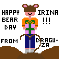 artist:draguza birthday character:pawnii_chan pixel_art present // 2048x2048 // 35KB