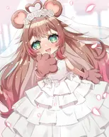 artist:nerikiri_v flower wedding wedding_dress // 1916x2388 // 457KB