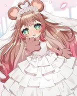 artist:nerikiri_v flower wedding wedding_dress // 1916x2388 // 481KB