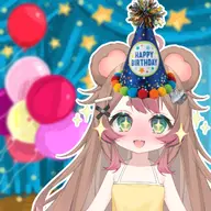 artist:irina_kumai asset birthday birthday_hat flat_chest official_model // 1080x1080 // 843KB