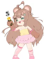 artist:toma2ruru chibi flat_chest gloves minecraft torch // 1536x2048 // 207KB