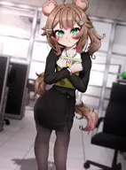 artist:shironomi_dayo fan_commission office_lady pouting teacher // 3024x4096 // 879KB