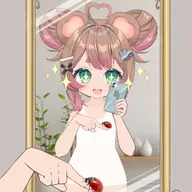 artist:irina_kumai completely_nude flat_chest ladybug mirror official_model selfie tanlines // 1080x1080 // 513KB