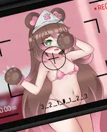 bandaid bandaids_on_nipples bikini gloves recording small_chest viewfinder // 3000x3700 // 663KB