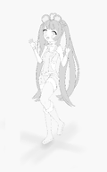 artist:funkydealer flat_chest idol monochrome // 1744x2796 // 536KB
