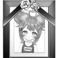 artist:irina_kumai flat_chest flower funeral official_model picture_frame swimsuit // 1080x1080 // 288KB