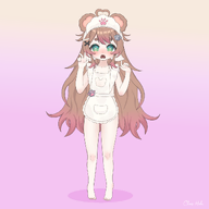 apron chocolate fan_commission feet flat_chest fullbody naked_apron nude // 1200x1200 // 323KB